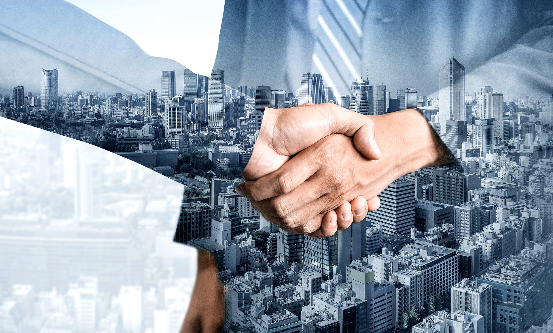Business handshake deal