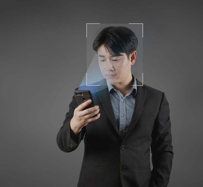 Man face verification on phone