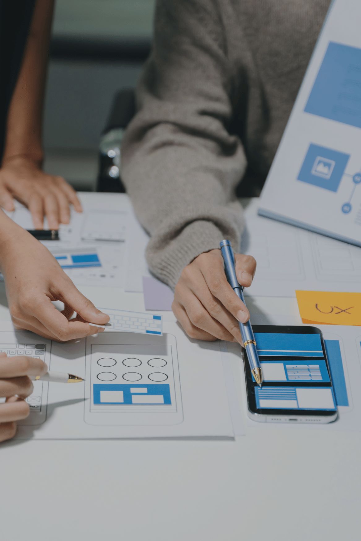 Team is working on a project